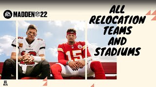 All Madden 22 Relocation Teams [upl. by Batchelor757]