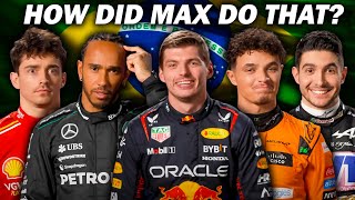 How To Become An F1 Champion Max Verstappen Edition Brazil GP [upl. by Euqinommod]