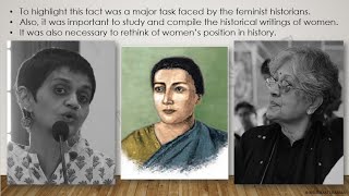 Feminist Historiography in India 10th History Chpt2 Historiography Indian Tradition [upl. by Nonnac735]