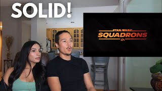 STAR WARS SQUADRONS TRAILER Couple Reacts [upl. by Silevi88]