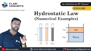 Numerical Example on quotHydrostatic Lawquot English Language [upl. by Otilrac]