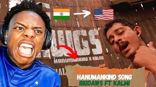 ISHOWSPEED reacts to BIG DAWGS ft HANUMANKIND 😱🔥 [upl. by Ruhtra]