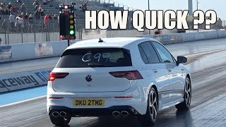 JUST HOW QUICK IS A STANDARD MK8 VW GOLF R OVER THE 14 MILE [upl. by Sunev966]