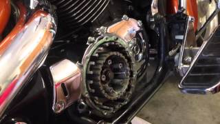 Changing the clutch on a 2002 Honda Shadow Sabre 1100 [upl. by Coppinger]