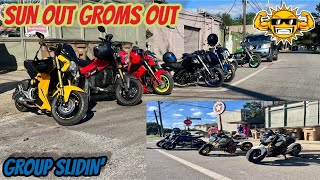 First Time Riding With This Group Of MiniMOTOS Ended In A Race Grom SP vs Grom OG [upl. by Arica203]