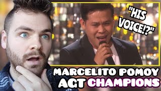 British Guy Reacts to Marcelito Pomoy quotThe Prayerquot Celine Dion  AGT CHAMPIONS 2019  REACTION [upl. by Milo]