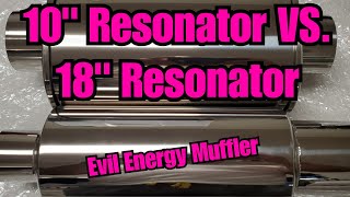 Which Size of Resonator is better Vibrant resonator with Evil Energy Muffler [upl. by Hendrik]