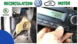 Volkswagen Polo Vento Jetta skoda Rapid AC Recirculating Flap motor Problem [upl. by Nikolaos963]