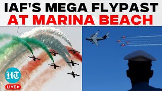 LIVE  Air Force Day 2024 IAF Displays Air Power With Mega Flypast At Marina Beach  Chennai [upl. by Oberstone]