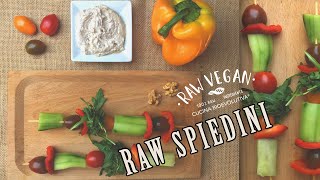 Spiedini Crudisti  Raw Skewers  Veg Raw Food [upl. by Opiak]