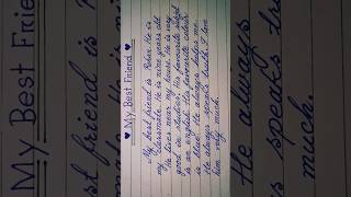 My best friendparagraph writing my best friendbest friendshorts [upl. by Nylirahs]