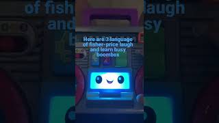 Of fisherprice busy boombox Multi language edition [upl. by Allecnirp191]