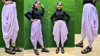 Samosa Salwar Cutting and Stitching  Dhoti Pant Tutorial [upl. by Skyla285]