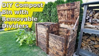 DIY Compost Bin With Removable Dividers [upl. by Arathorn322]