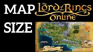 HOW BIG IS THE MAP in The Lord of the Rings Online Walk Across the Map [upl. by Killarney]