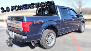 30 Powerstroke Deleted and Tuned 2019 F150 Diesel Review and Upgrades Rolling Coal [upl. by Jakie]