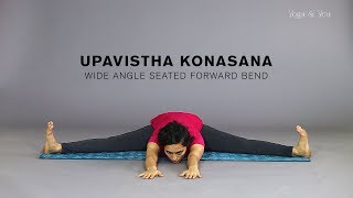 How to do Upavistha Konasana  Wide Angle Seated Forward Bend [upl. by Adnov]