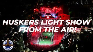 Memorial Stadium Light Show vs Northern Iowa [upl. by Adnamaa698]