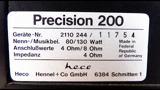 Heco Precision 200 speakers 1981 [upl. by Olnee308]