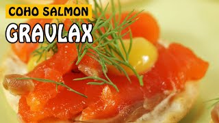 COHO SALMON GRAVLAX  A GREAT SCANDINAVIAN CHRISTMAS RECIPE  Fishing with Rod [upl. by Vigor772]