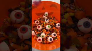 Spooky Candy Salad 👻🎃 asmr candysalad candy spooky halloween shorts fyp viral restock [upl. by Varney]