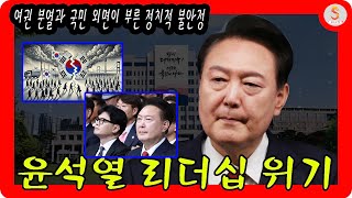 윤석열 리더십 위기 여권 분열과 국민 외면이 부른 정치적 불안정 [upl. by Schiffman]