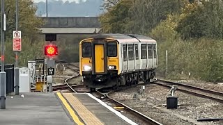 Trains In Carmarthen 2112024 Including 150280 153935 Coupling [upl. by Clarisa]