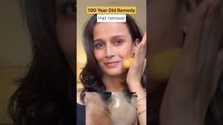 Remedy for facial hair removal amp glowing skin ✅ homeremedy skincare facialhairremovalathome [upl. by Zonnya946]