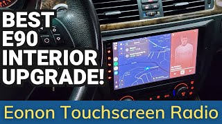 Best BMW E90 Touchscreen Radio Install amp Review  Eonon E90A12S Eonon e90 [upl. by Weslee427]