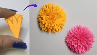 Very Easy Paper Flower CraftHow to Make Paper Flower Step by StepDIY Flower Craft [upl. by Dannye222]