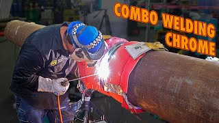 BrotherInLaw Combo Welding 18quot Chrome Pipe [upl. by Kieger721]