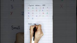 alphabets capital and small abc writing [upl. by Columbine]