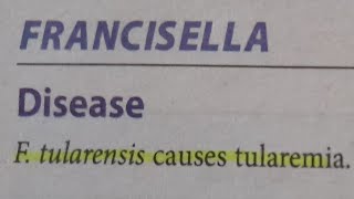 Francisella  MICROBIOLOGY [upl. by Haon]