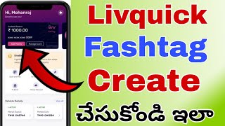 How To Create Livquick Fashtag  Livquick Fashtag Offer  Fashtag Recharge Offers telugutech16 [upl. by Aivitnahs841]