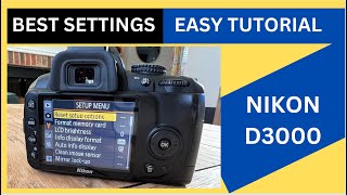 Nikon D3000 Full Easy Tutorial amp Best Settings Hindi  Urdu [upl. by Farrow]