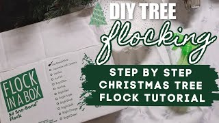 How to Flock a Christmas Tree Video Tutorial [upl. by Atteynot]