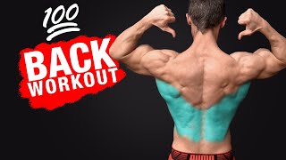 The 💯 Back Workout MOST EFFECTIVE [upl. by Nodnart]