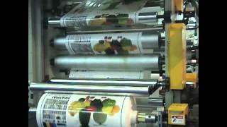 Flexo Printing Press  6 colors 150MMin [upl. by Nehgem]