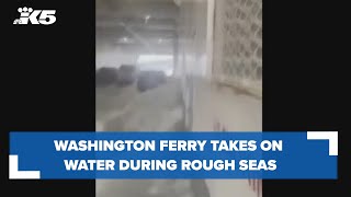 Washington ferry hits some rough seas [upl. by Acilgna]