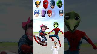 Spider man Vs captain american monkey dame tu cosita alian hulk ironman volvire 😃😜 head puzzle game [upl. by Nauqan114]