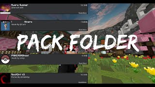 MCPE Pack Folder Release 1 119 RARE PACKS [upl. by Broek999]