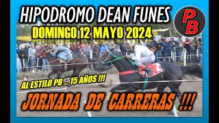 CARRERAS HIPODROMO MUNICIPAL DEAN FUNES  CORDOBA 12052024 [upl. by Lonier339]