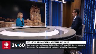 100  pour rencontrer la ministre Geneviève Guilbault  24•60 [upl. by Llenol430]