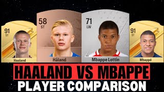 KYLIAN MBAPPE VS ERLING HAALAND FIFA EVOLUTION  PLAYER COMPARISON [upl. by Elegna]