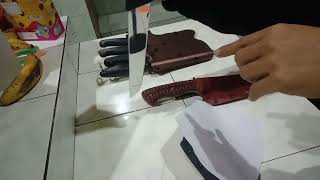 review Giesser Narrow 18 cm bikin sarungnya sekaligus asah [upl. by Mario]