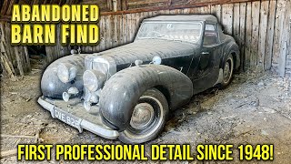 First Professional Detail in 84 Years BARN FIND Triumph  Antique Car Restoration [upl. by Selrhc]