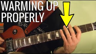 Warming Up Properly Guitar Lesson [upl. by Senoj]