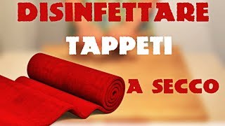 Disinfettare TAPPETI a secco [upl. by Tacy]