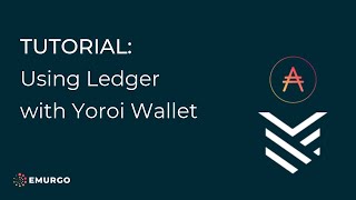 Tutorial Using Ledger with Yoroi Wallet by EMURGO CARDANOAda Partner [upl. by Alocin]