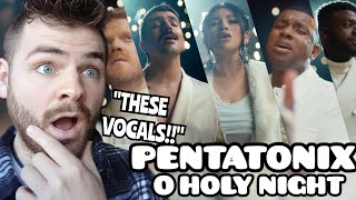 First Time Hearing PENTATONIX quotO Holy Nightquot  Official Video  REACTION [upl. by Elegna]